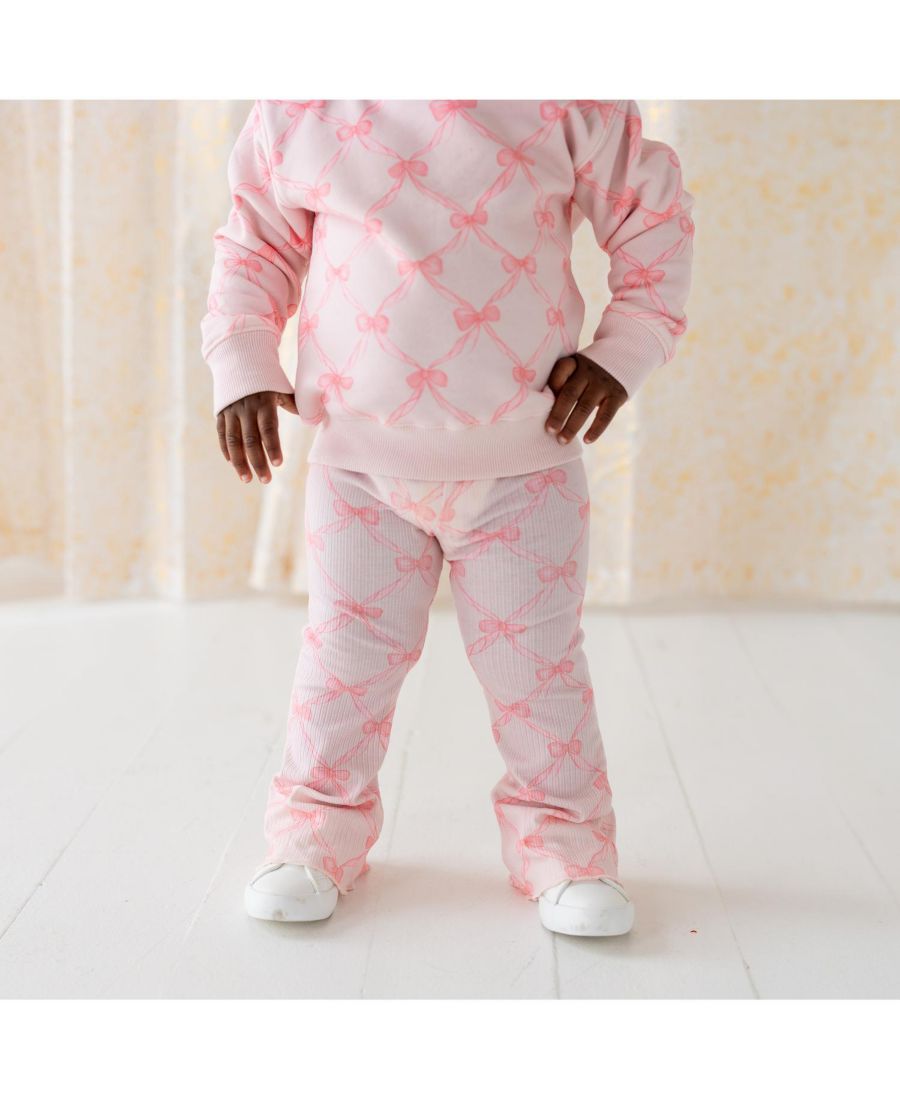 Толстовка с бантом для девочек "Bow Trellis" Sweet Wink, Ballet pink — фото 3