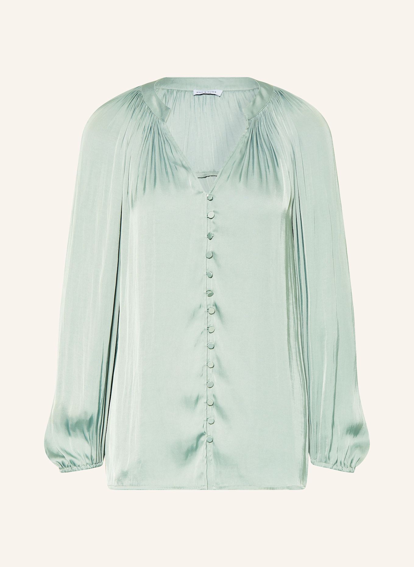 

Атласная блузка Mrs & Hugs, зеленый