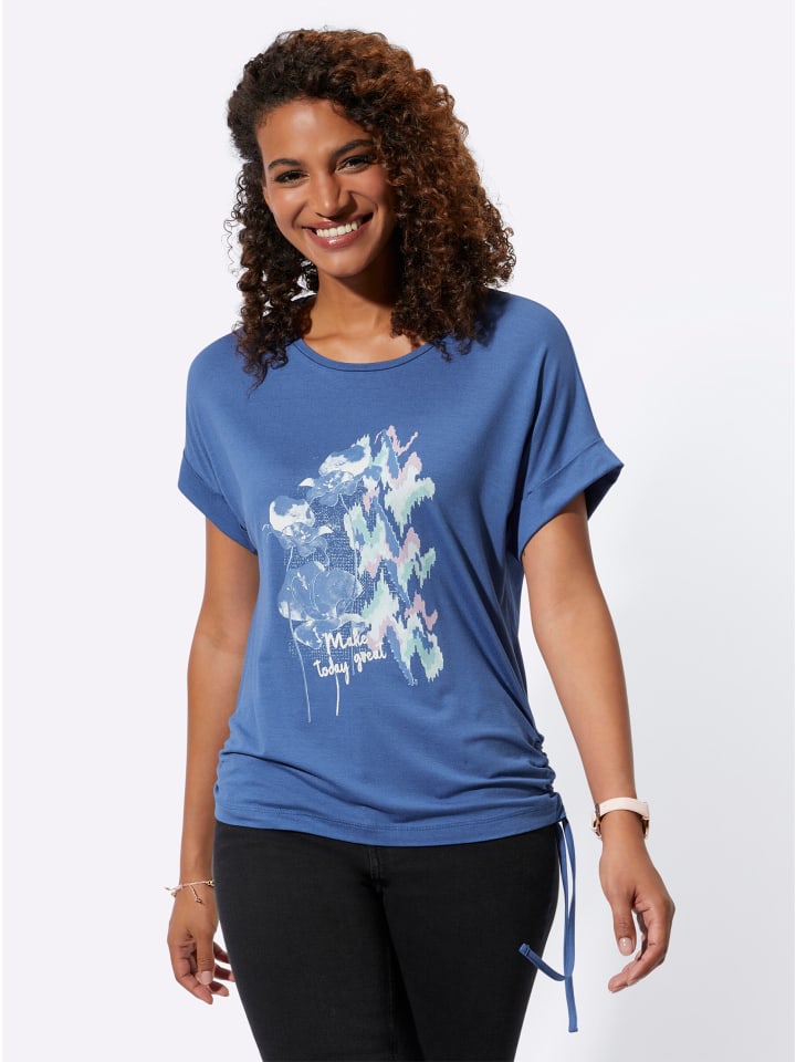 

Рубашка с короткими рукавами из джинсовой ткани синего цвета WITT WEIDEN