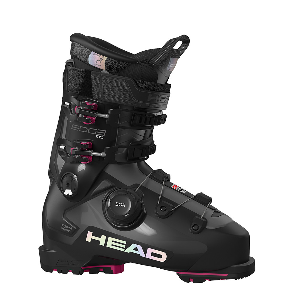 

Горнолыжные ботинки Head Edge 95 BOA HV GW (женские) - зима 2026 года, Black/Fuchsia