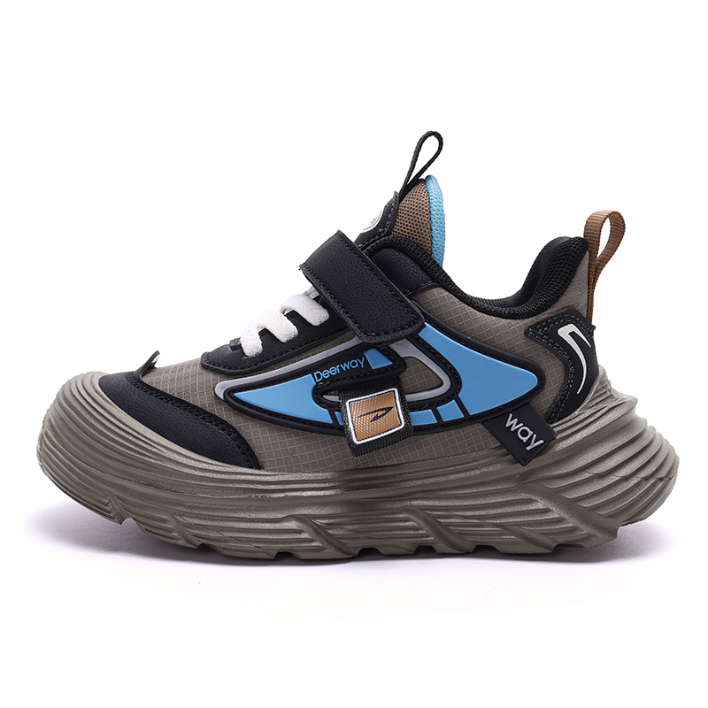 

Нескользящие, износостойкие, водонепроницаемые низкие повседневные кроссовки для детей DEERWAY, розовый/фиолетовый