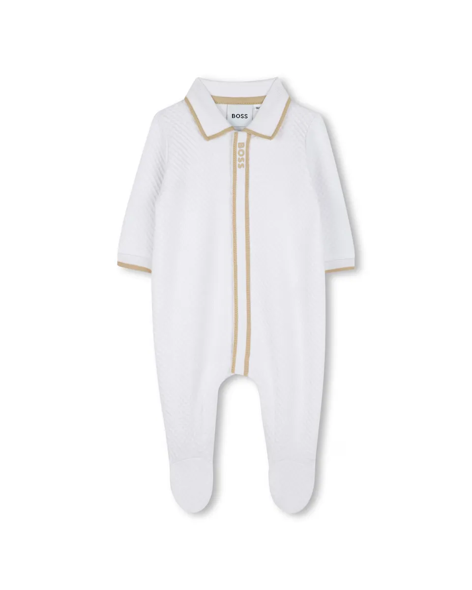 

Белая пижама с длинными рукавами для мальчика BOSS Kidswear, белый