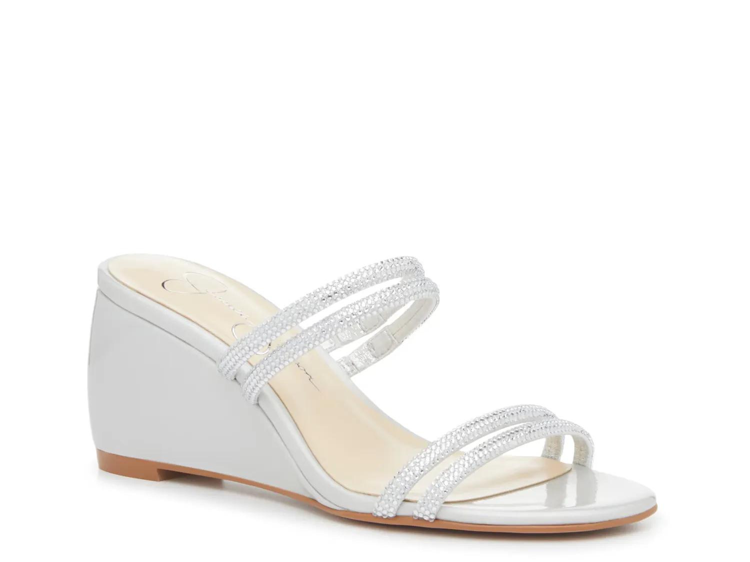 

Сандалии Mistoni Wedge Sandal Jessica Simpson, серебряный/металлик