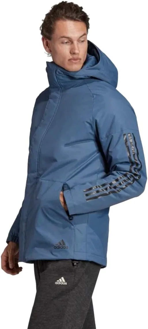 Трек-куртка адидас мужская, Full Zip, Blue/Black — фото 2