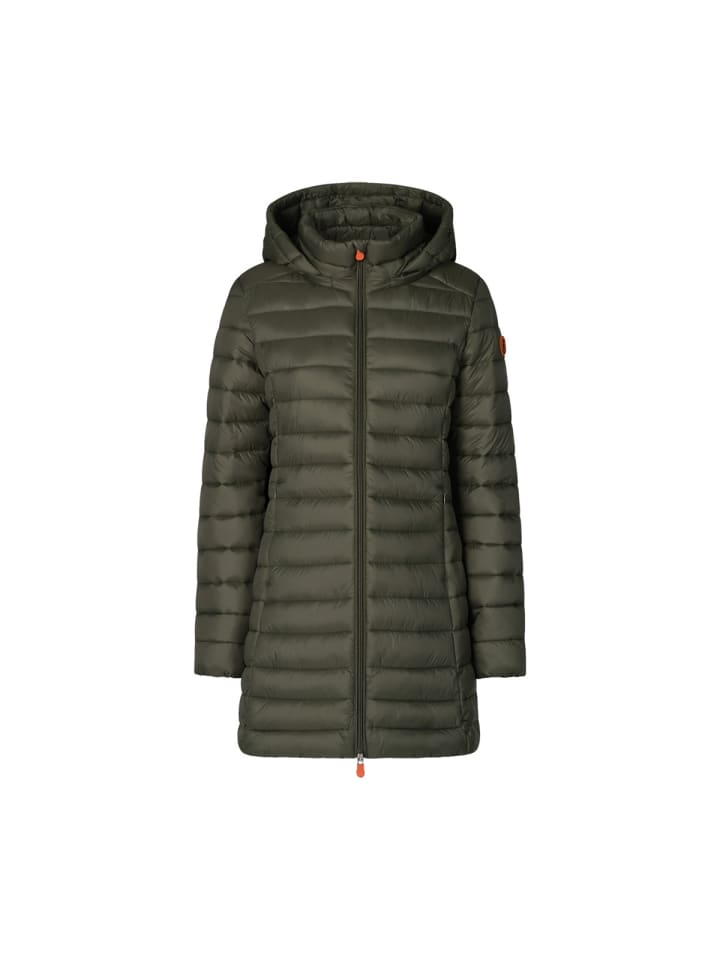 

Стеганое пальто Carol темно-зеленого цвета SAVE THE DUCK