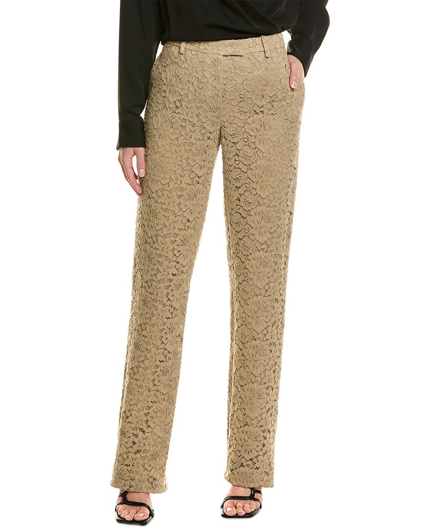 

Michael Kors Collection Кружевные брюки Carolyn из смесового шелка, Tan