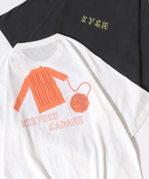 

Футболка оверсайз с коротким рукавом, контрастной отделкой и принтом кошки с пряжей SITRY, белый