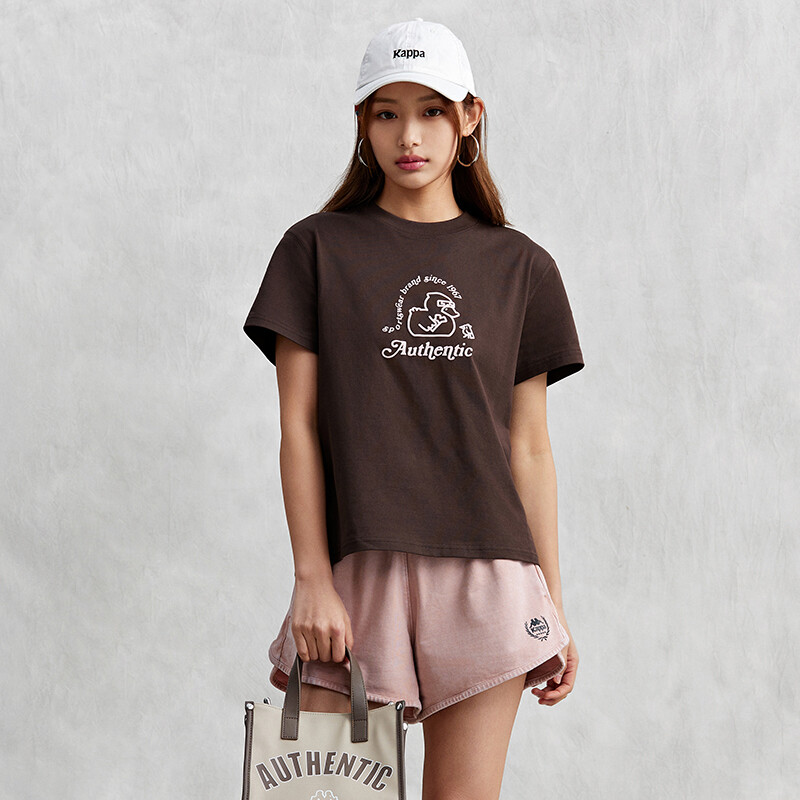 

Каппа Женская футболка Kappa, цвет Chocolate Dark Brown - 6536