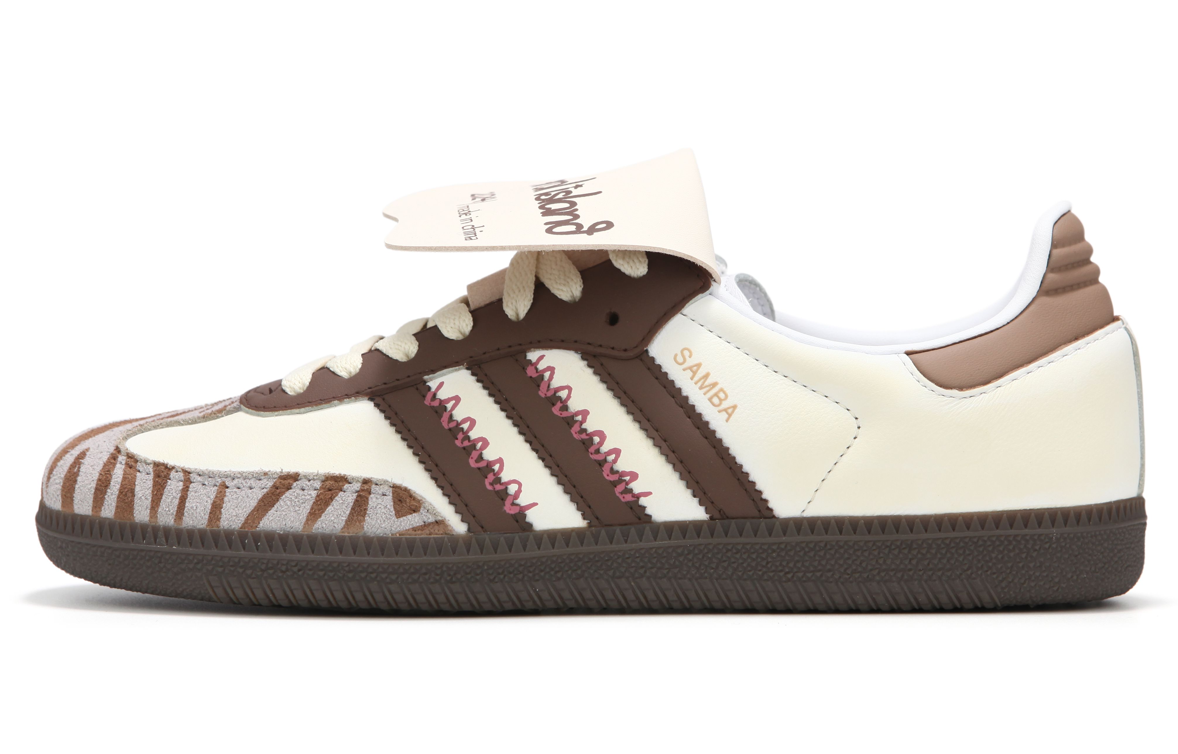 

Кроссовки Adidas Originals Samba Skateboard Shoes Unisex Low-Top Beige Grey Brown