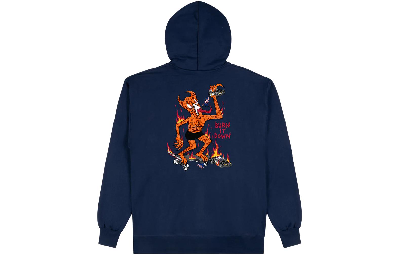 

Thrasher X Neckface FW23 Толстовка унисекс синяя