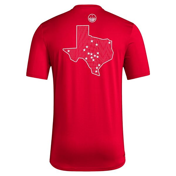 Мужская футболка Texas Tech Red Raiders Honor & Support красная Adidas — фото 4