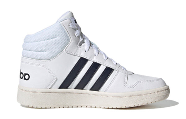 Кроссовки hoops 2.0 mid j Adidas, белый — фото 2