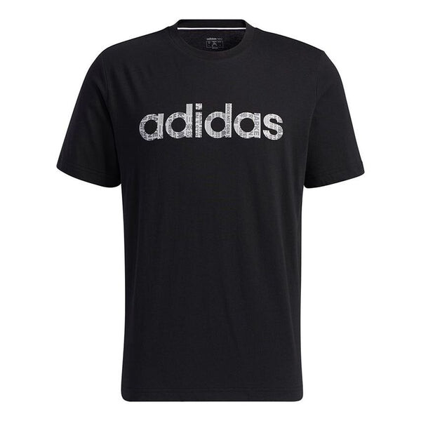 

Футболка neo m ce grph tee1 logo printing sports short sleeve black Adidas, черный