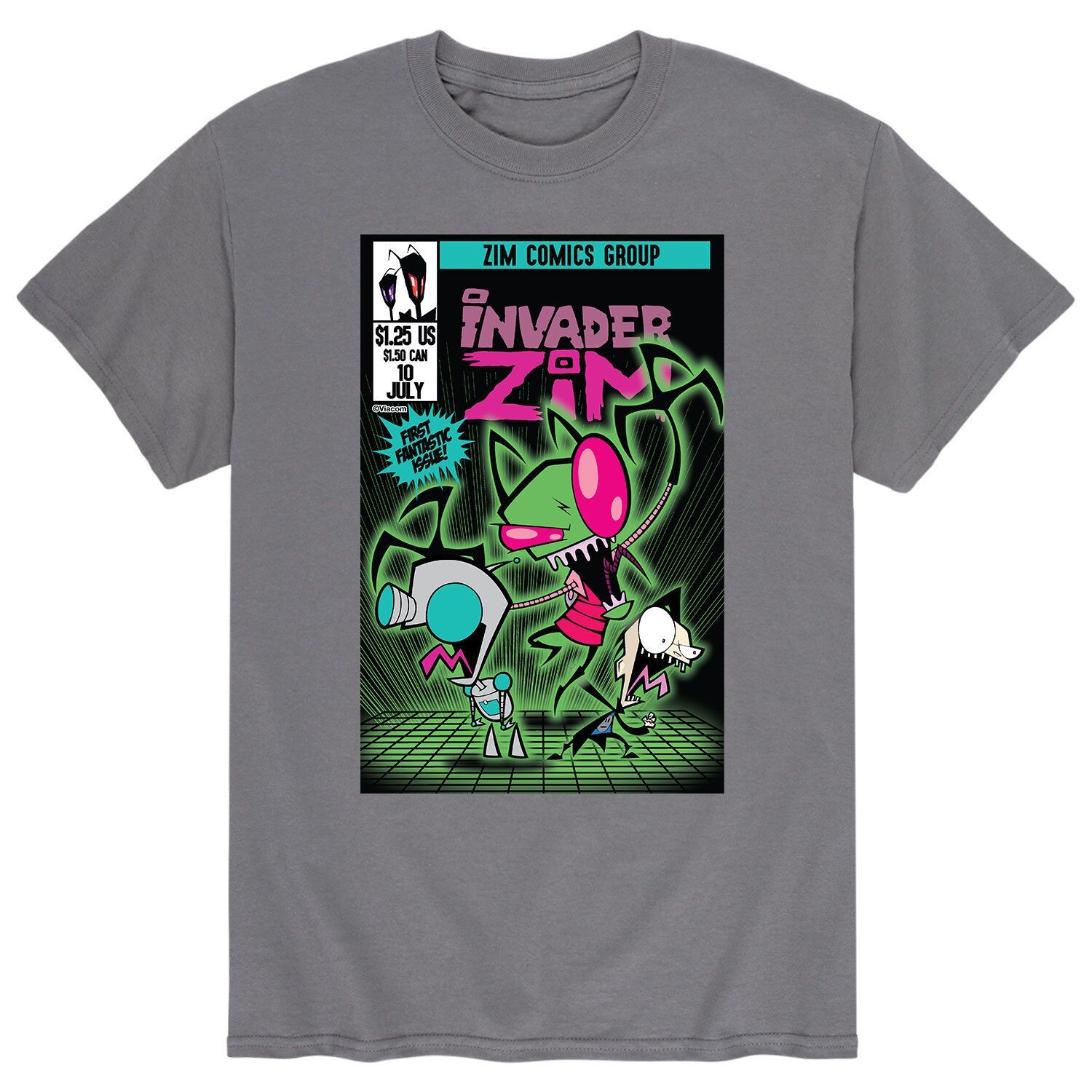 

Мужская футболка Invader Zim с комиксами Licensed Character