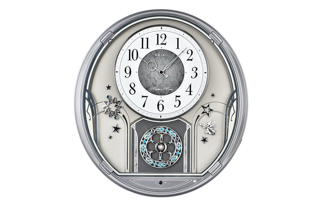 

SEIKO Часы Quartz Movement Polyester Wall Clock Unisex Silver