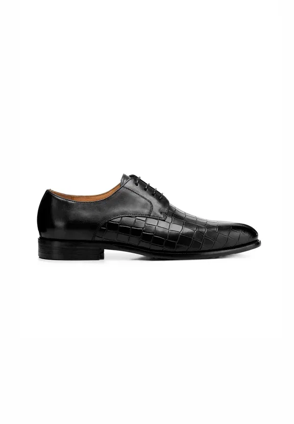 Туфли дерби с крокодиловой текстурой Smart Lace Ups Wittchen, черный