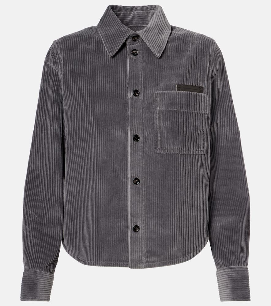 

Хлопковая рубашка из вельвета Bottega Veneta, Thunder