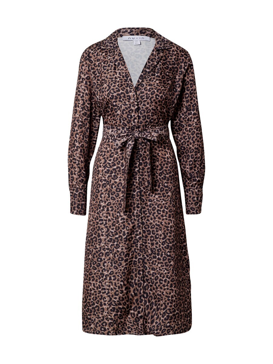 

Платье рубашка NU-IN Shirt Dress, коричневый