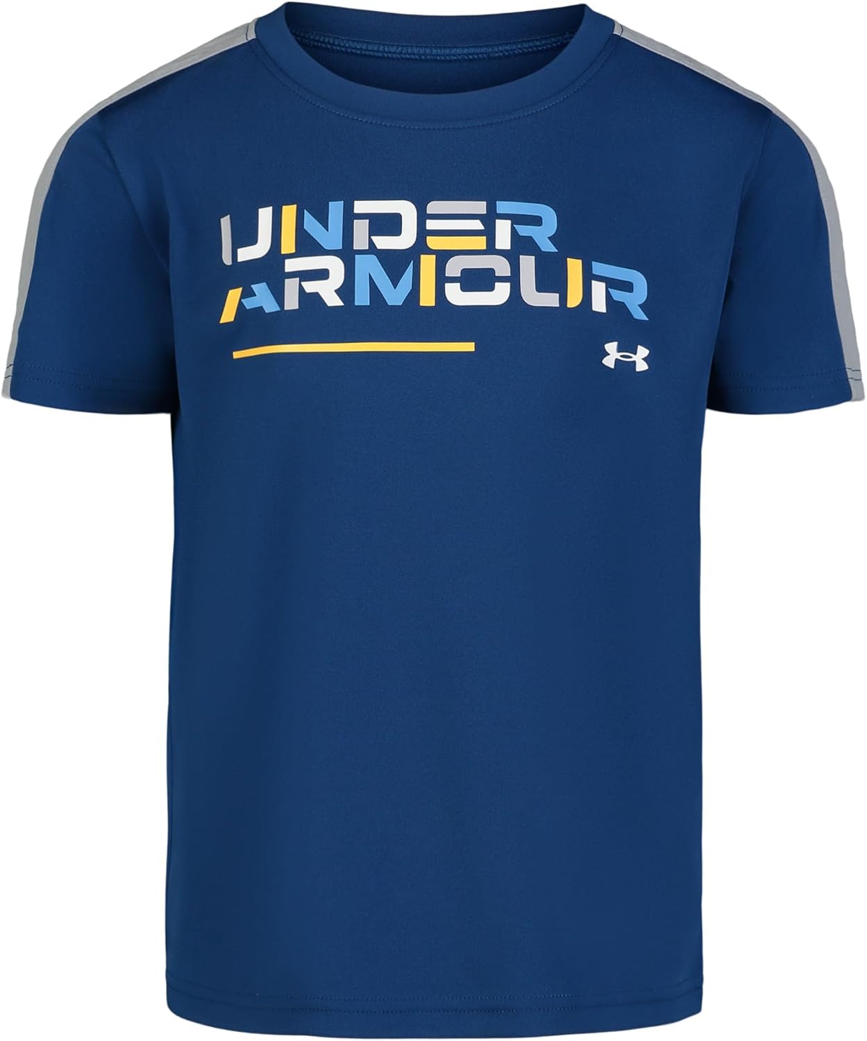 

Детская футболка Under Armour с коротким рукавом, круглым вырезом, легкая и дышащая, модель Legacy., Retro Graphite Blue, Синий, Детская футболка Under Armour с коротким рукавом, круглым вырезом, легкая и дышащая, модель Legacy., Retro Graphite Blue