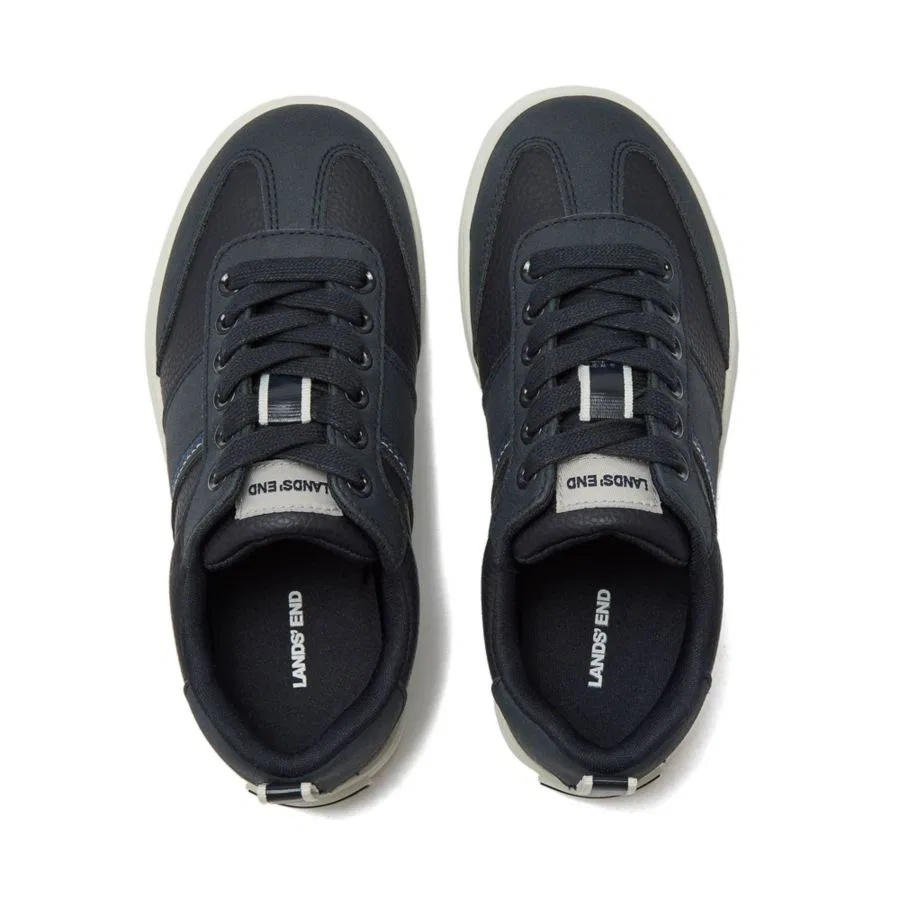 Кроссовки Tribeca Low Top для маленьких девочек Lands' End, синий — фото 2