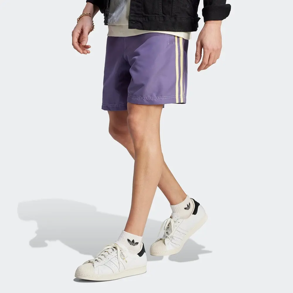 Adidas Originals Мужские технологичные спортивные шорты Enjoy Poly фиолетовые — фото 3