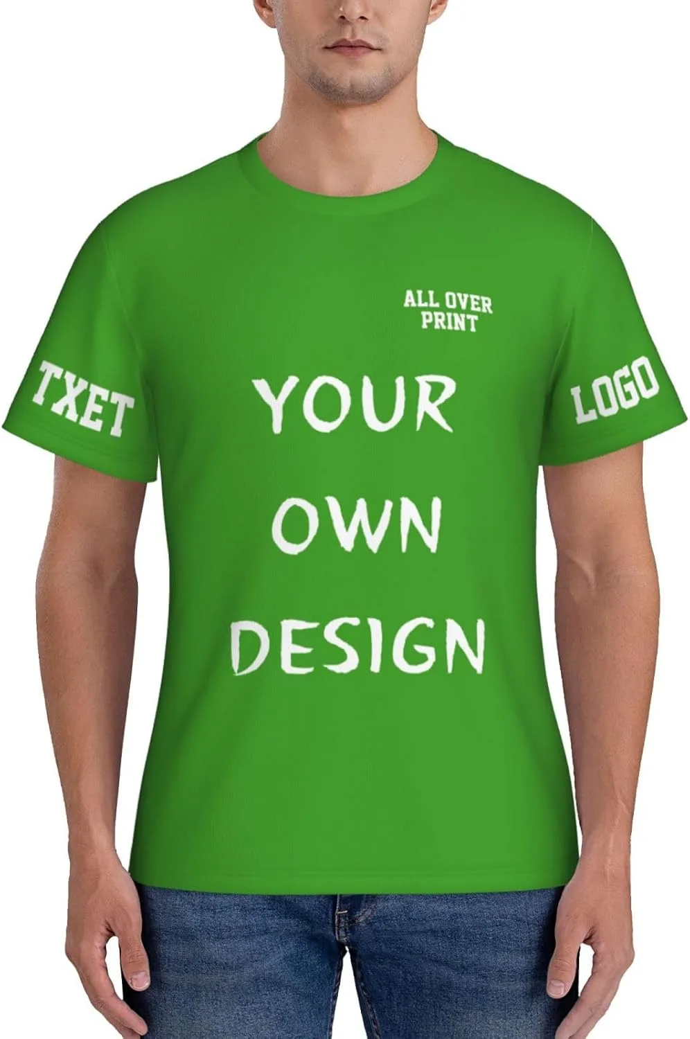 

Футболка с принтом и логотипом