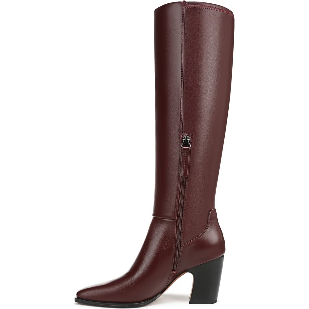 Сапоги Jonie с широким голенищем и высокими коленями Franco Sarto, цвет oxblood red leather — фото 4