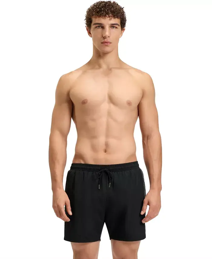 

Мужские плавки с фольгированным логотипом Hugo Boss, черный