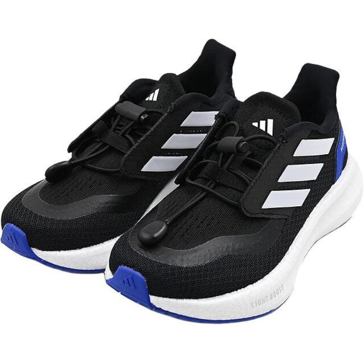Кроссовки для бега PUREBOOST 5 с противоскользящей подошвой и износостойкими подошвами для детей Adidas, черный — фото 3