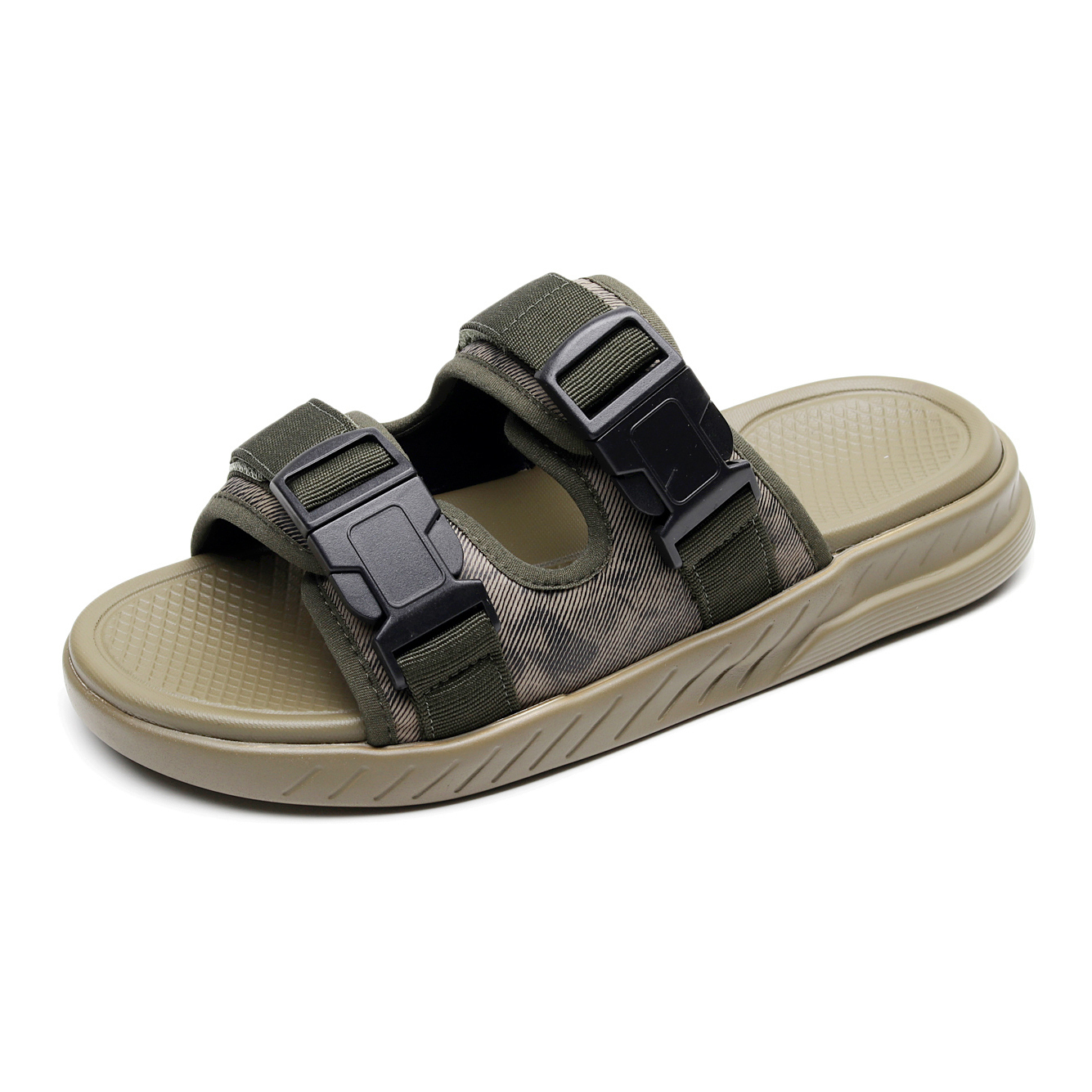 

Golofi Армейские зелёные слайдеры для мужчин, цвет Army Green