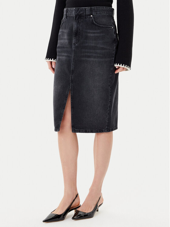 

Джинсовая юбка regular fit 2523106054200 Marella, чёрный