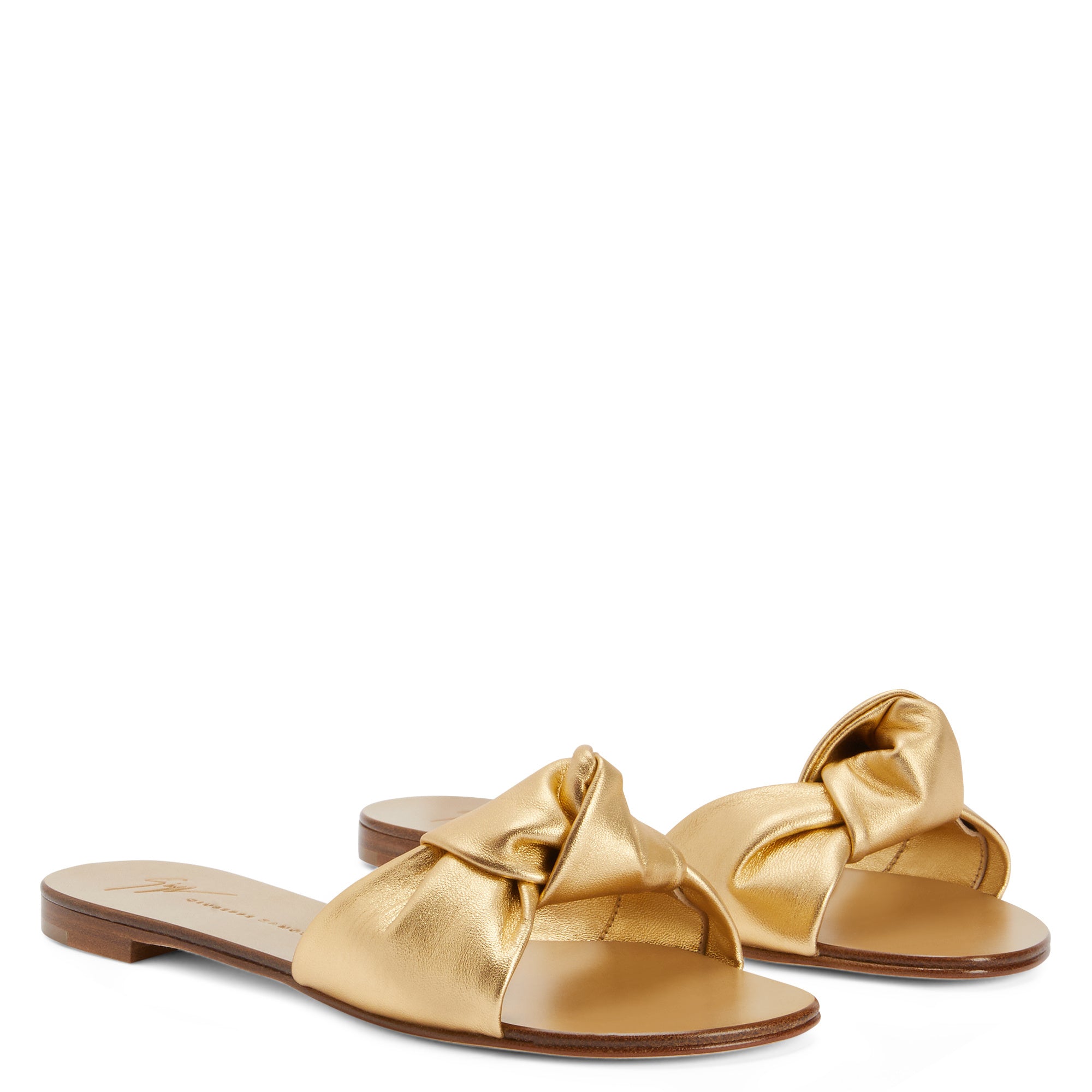 Джузеппе Занотти Aycha мюли Giuseppe Zanotti, золотой — фото 2