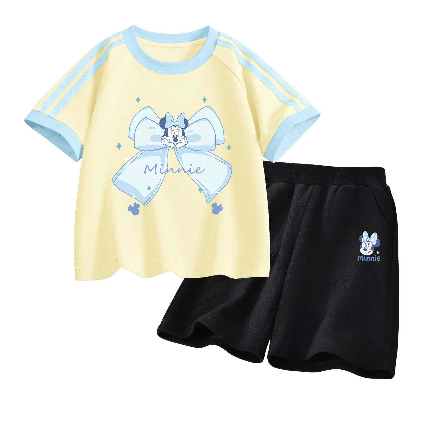 Детский спортивный костюм Casual Sportswear 2 Piece Set Disney, Di Meng Jie Mi He Yellow+Di L Qiao Pi Ni K Black