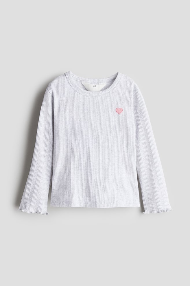 

Рубашка из джерси с вышивкой H&M, мультиколор