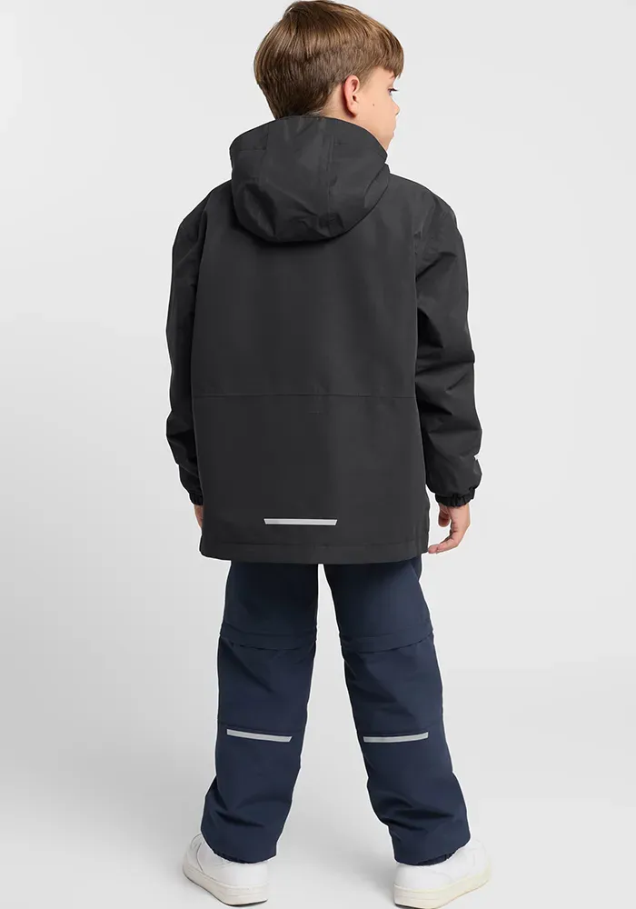 Функциональная куртка 3-в-1 Jack Wolfskin "ICELAND 3IN1 JACKET K", с капюшоном, цвет Phantom — фото 4