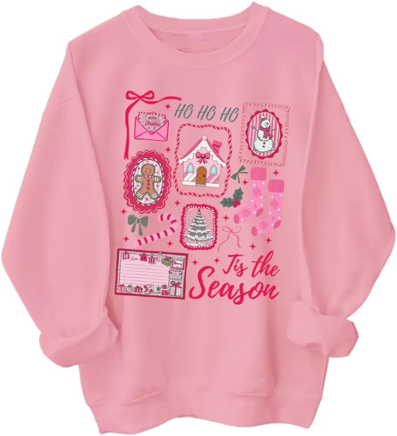 

Рождественский худи с Сантой, длинный рукав SIMJEW