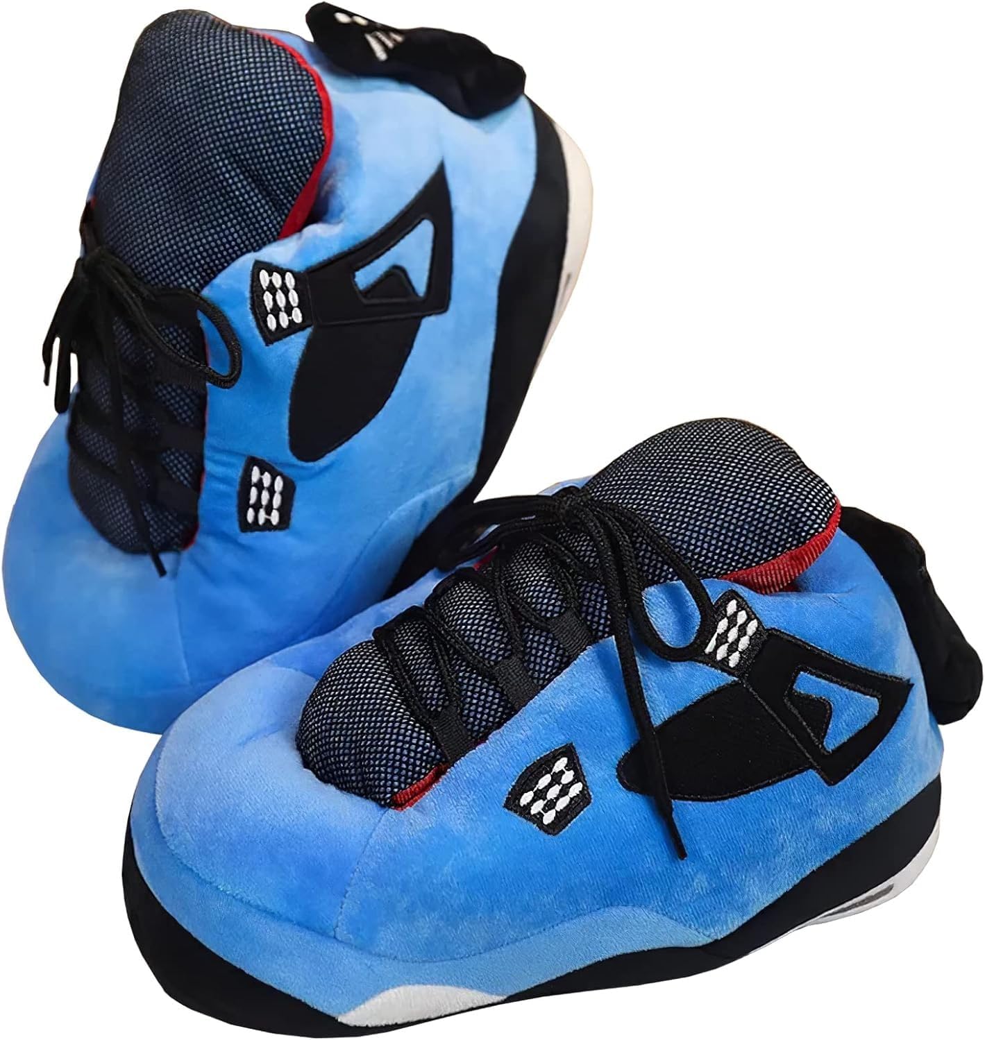 

Уютные модные большие плюшевые кроссовки-тапочки DKZNBY для мужчин и женщин, противоскользящие домашние и тапочки, универсальный размер, синий