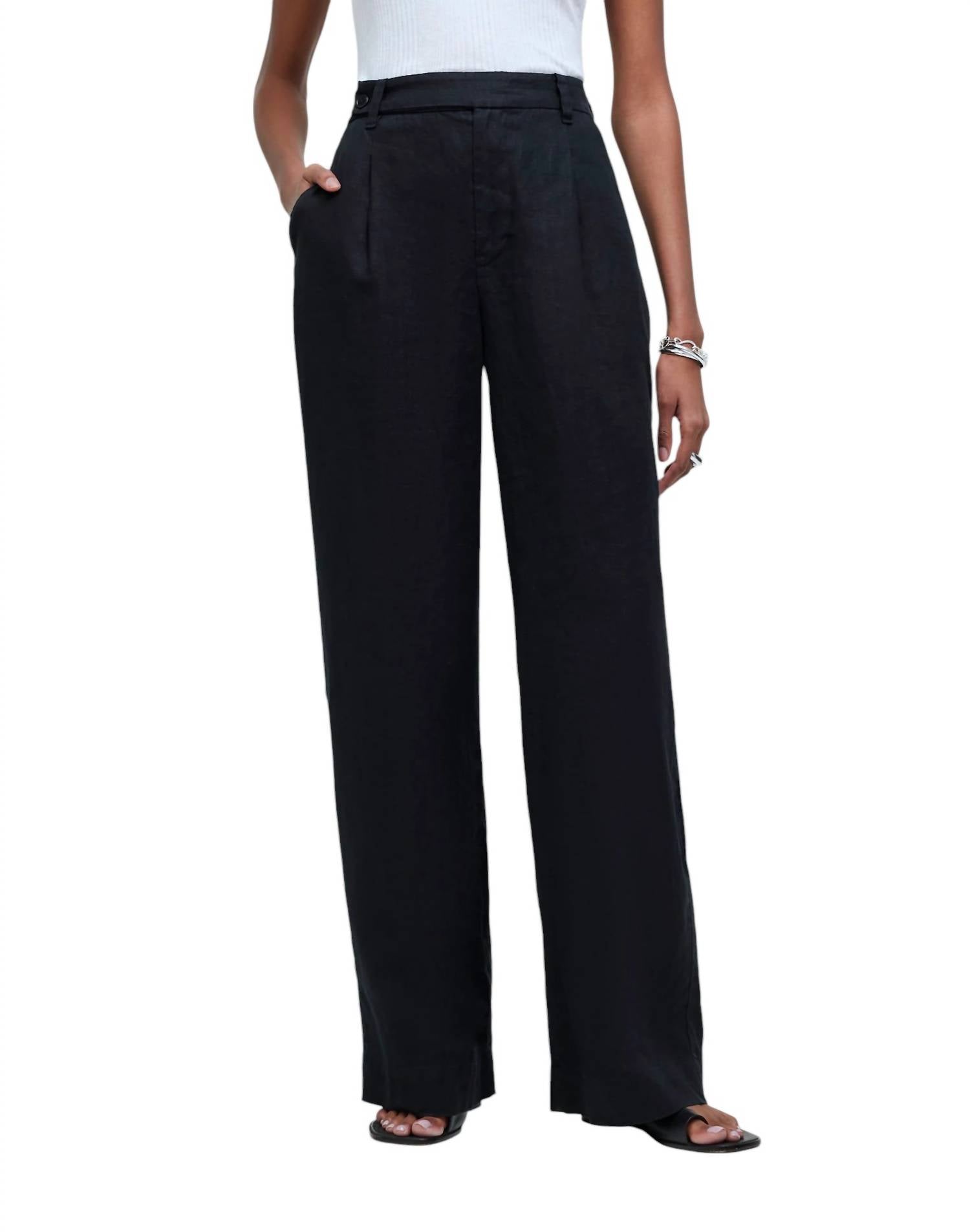 

Широкие брюки Harlow черного цвета Madewell