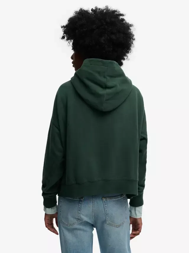 Спортивная толстовка свободного кроя Athletic Essentials, цвет эмалевый зеленый Superdry — фото 2