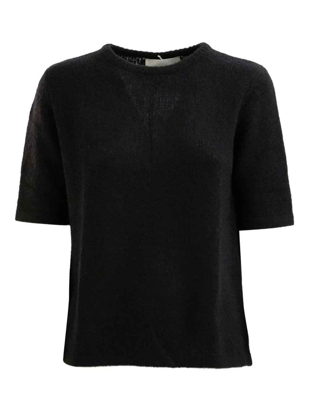 

Футболка из кашемира с короткими рукавами Lisa Yang, черный