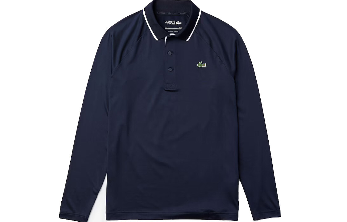 

Рубашка поло мужская темно-синяя Lacoste, синий