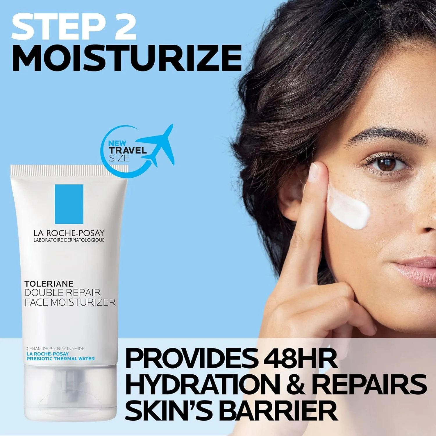 Крем для лица La Roche-Posay — Toleriane Hydrating Gentle Face Cleanser, увлажняющее очищающее средство для лица с, 220 мл — фото 3