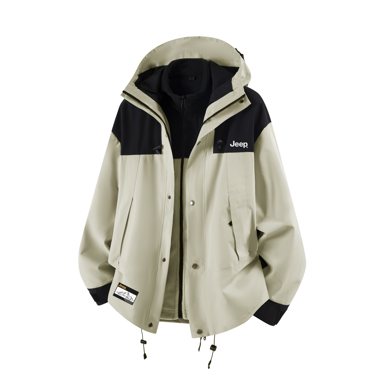 

Jeep Трехслойная ветровка тренч унисекс, Khaki[3-in-1]