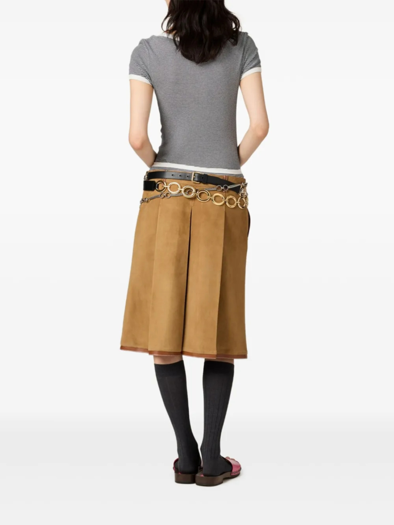 Miu Miu футболка в полоску из коллаборации с Petit Bateau, белый — фото 3