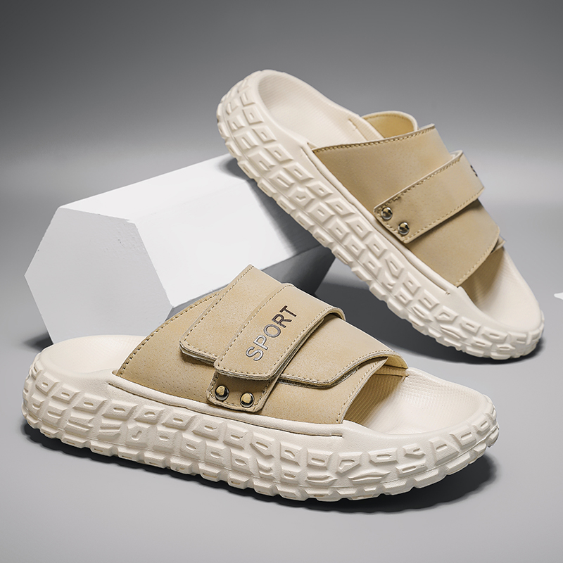 Сандалии Teenagers Abrasion Resistant Breathable Slip Resistant Kids' Sports & Outdoors Slippers Kung Fu partners, хаки — фото 4
