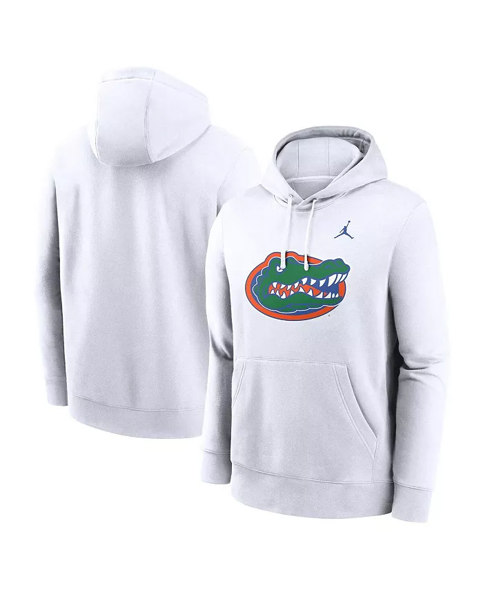 

Мужская белая толстовка с капюшоном Florida Gators Primetime Evergreen Club Fleece Pullover Hoodie Jordan