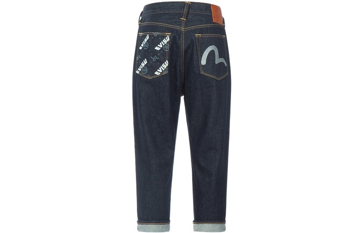 

Джинсы мужские деним синие Evisu, синий