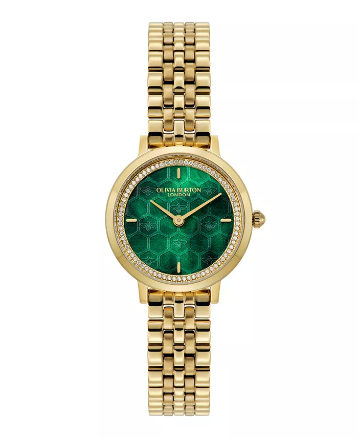 

Женские часы-браслет Honeycomb Ultra Slim с золотистым покрытием, 28 мм Olivia Burton
