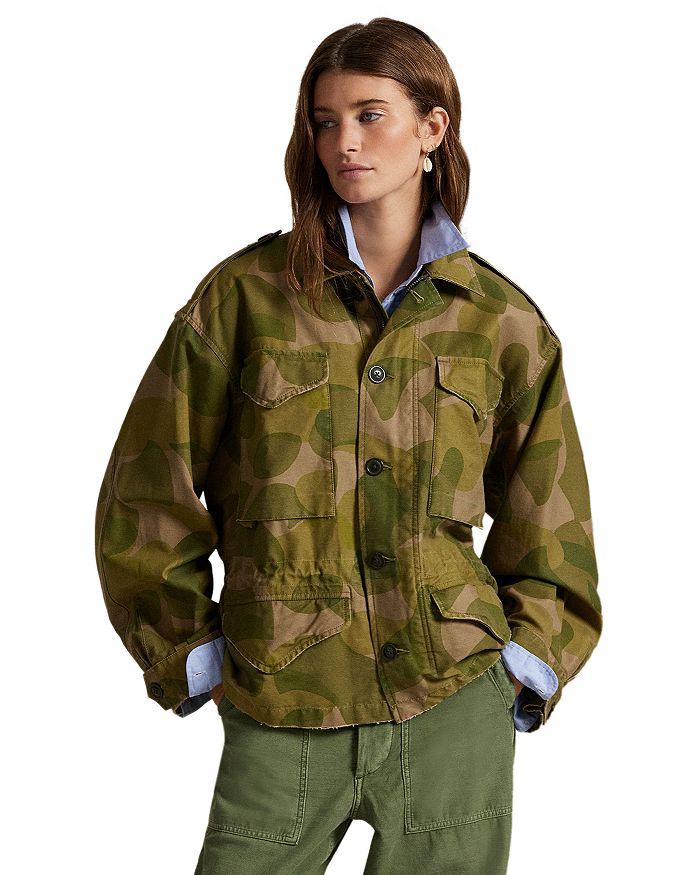 

Принтованный укороченный полевой жакет Ralph Lauren, мультиколор