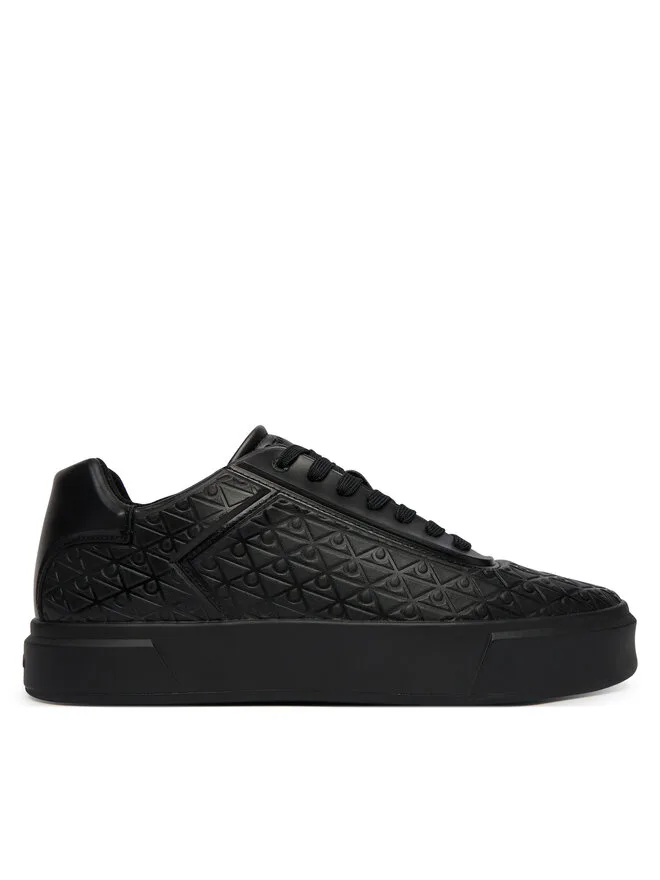 Calvin Klein Кроссовки Beasket Cup Oxf Lup Hf Aop Lth HM0HM02132, черный